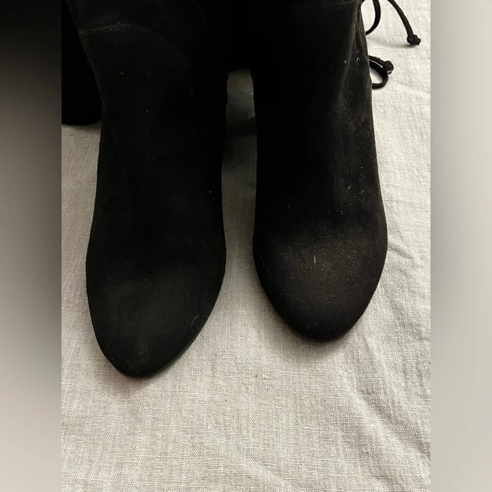 Faryl Robin Tall Suede Black Boots knee high